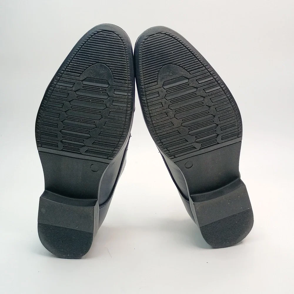 Alain Dupetit Powder‎ 01 Oxford Men Size 8 Navy Blue Cap Toe Dress Shoes